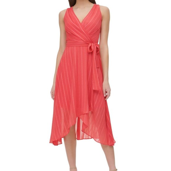 Tommy Hilfiger Women's Sleeveless Dress in Coral size 10. - Picture 2 of 9